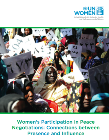 UN Women peace negotiations